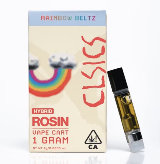 Photograph of product: 1G Rosin RAINBOW BELTZ CARTRIDGE - 