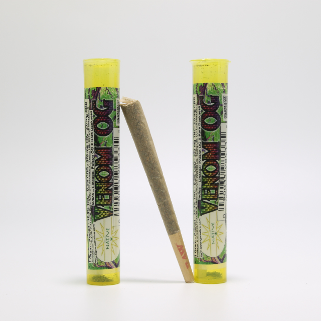 Photograph of product: DISCOUNTED 1G- VENOM OG- PRE ROLL