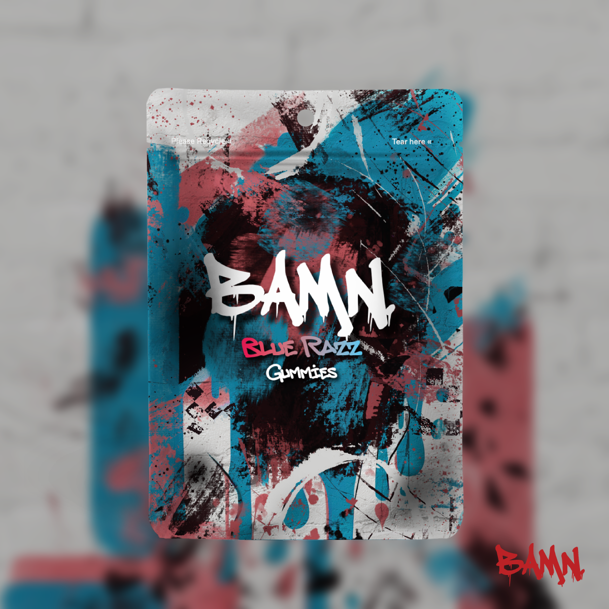 Photograph of product: Blue Razz Gummies | BAMN | 200mg