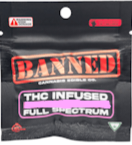 Photograph of product: Banned - Gummies - Singles Nerdless Strawberry - 200mg - 1pk