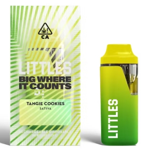 Photograph of product: Littles AIO Live Resin Vape | 1ml | Tangie Cookies