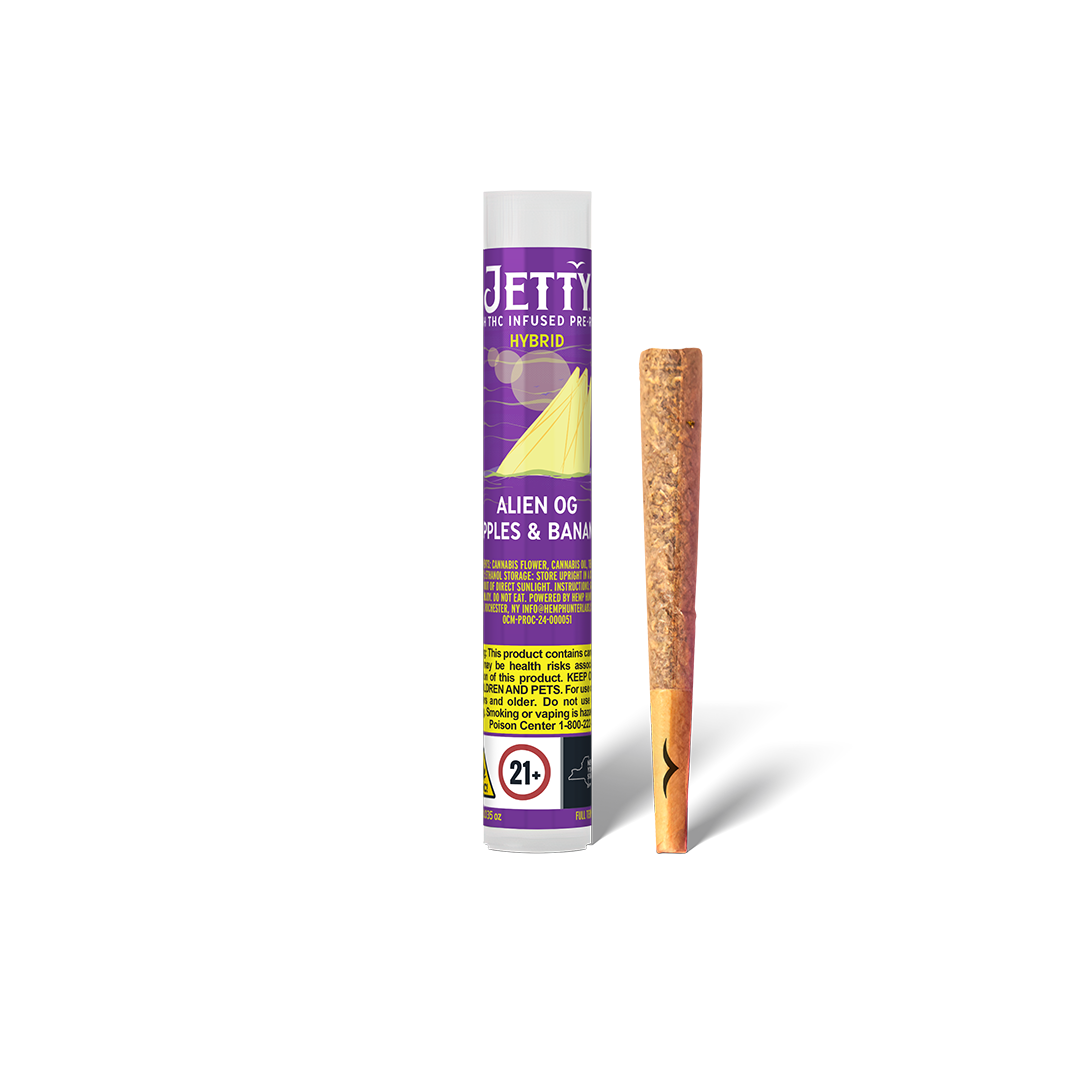 Photograph of product: Alien OG x Apples & Bananas High THC Infused Pre-Rolls