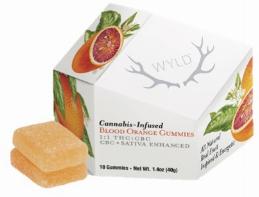 Photograph of Product: Blood Orange (S) Gummy 100mg THC/100mg CBC -WYLD