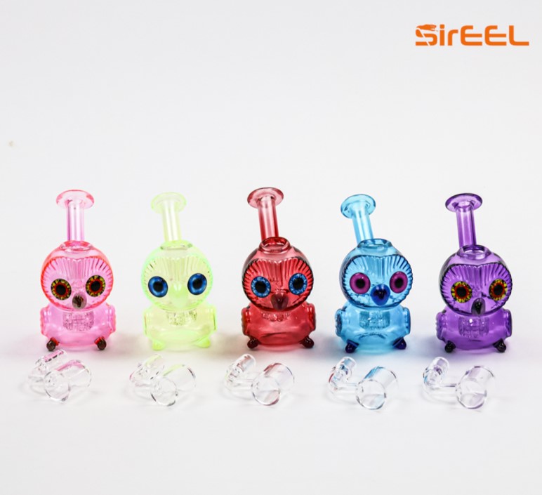 Photograph of product: SirEEL | 5" Owlchemist Concentrates Rig with Banger | Assorted Colors