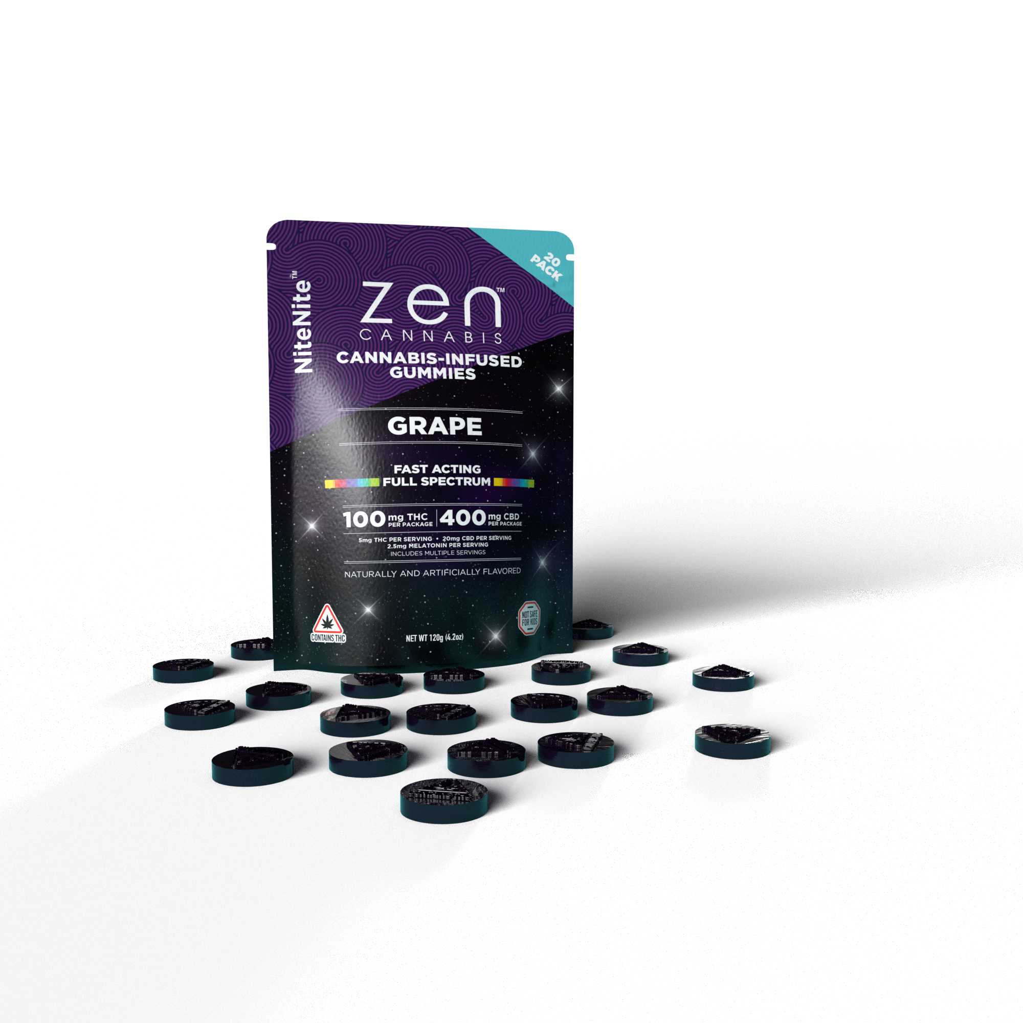 Photograph of product: Nite Nite Oui'd Gummies- Zen