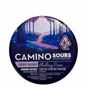 Photograph of product: Camino Sours | Blackberry Dreams | TH-oui:CBN:CBD 1:1:1