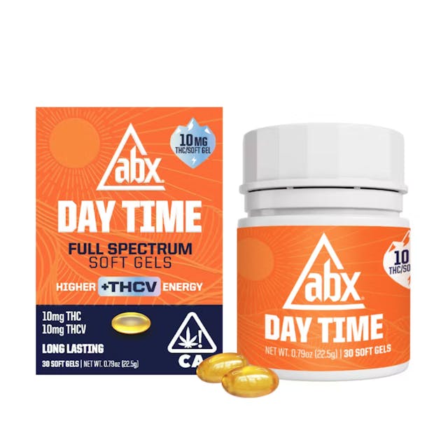 Photograph of product: 1:1 THC:THCv 10mg Soft Gel Capsules (30 Pack) - 