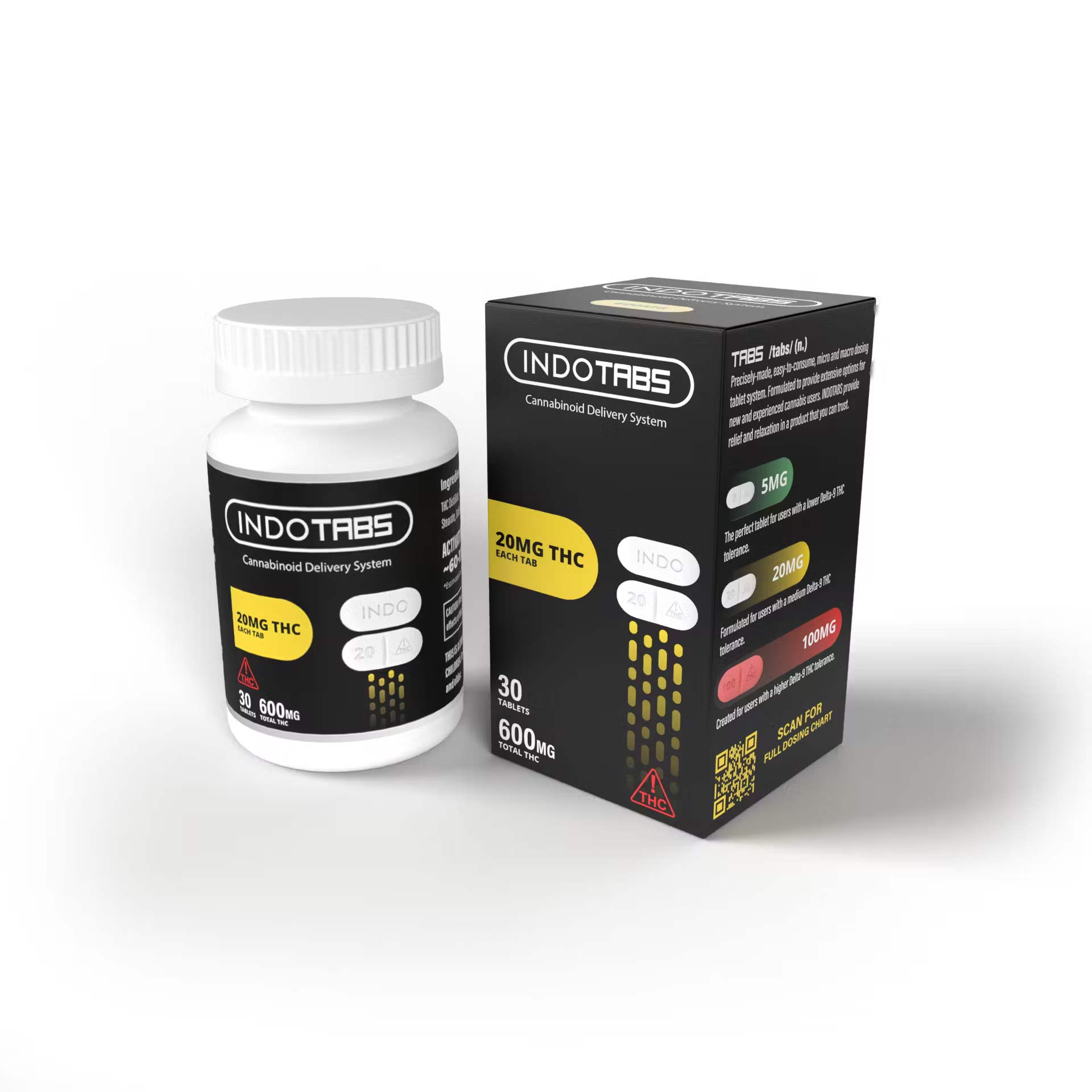 Photograph of Product: Unflavored Capsules 600mg (30-Pack | 20mg Each)