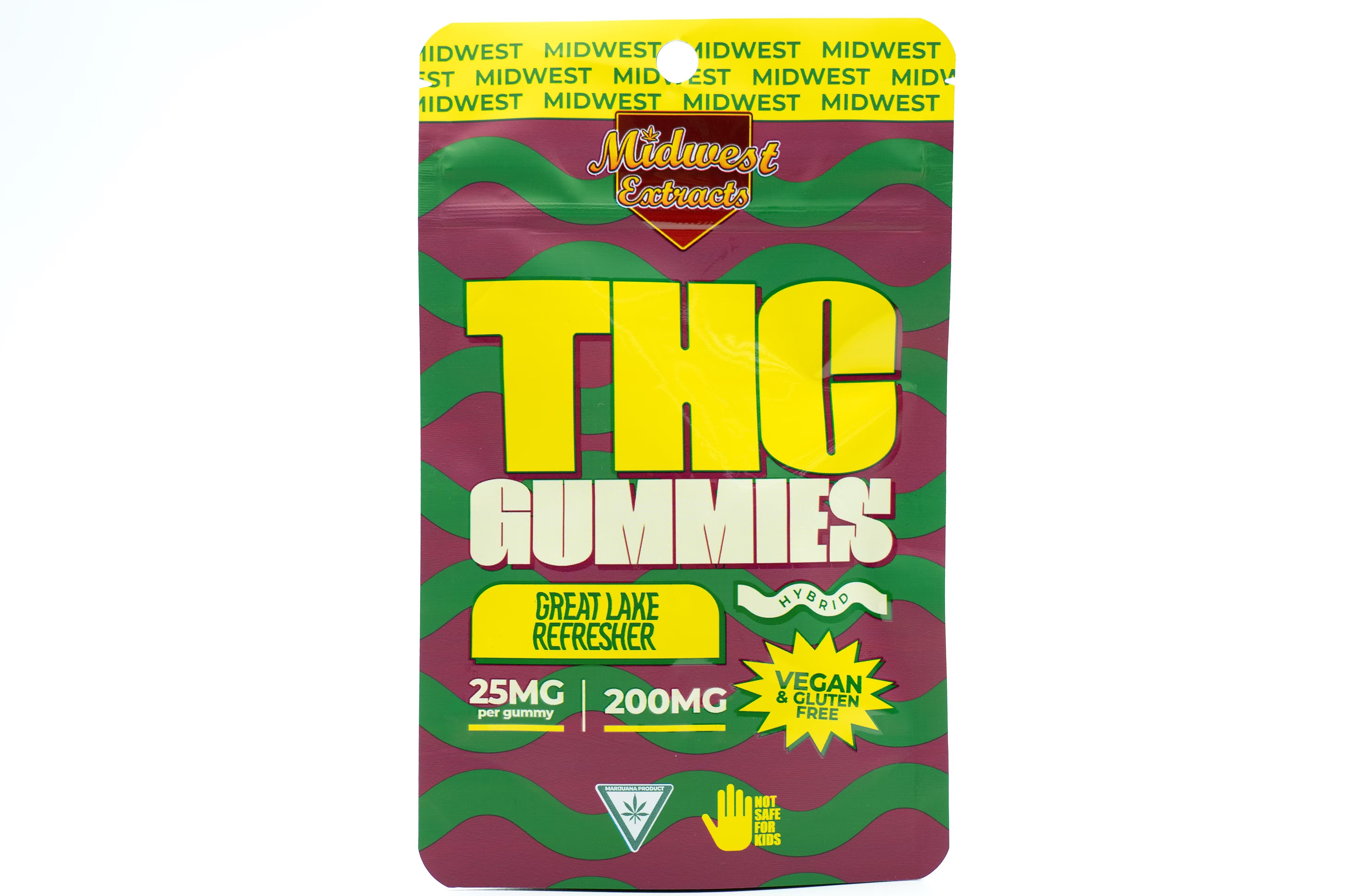Photograph of product: 200mg Great Lake Refresher Gummies 8 pack - Midwest Extracts
