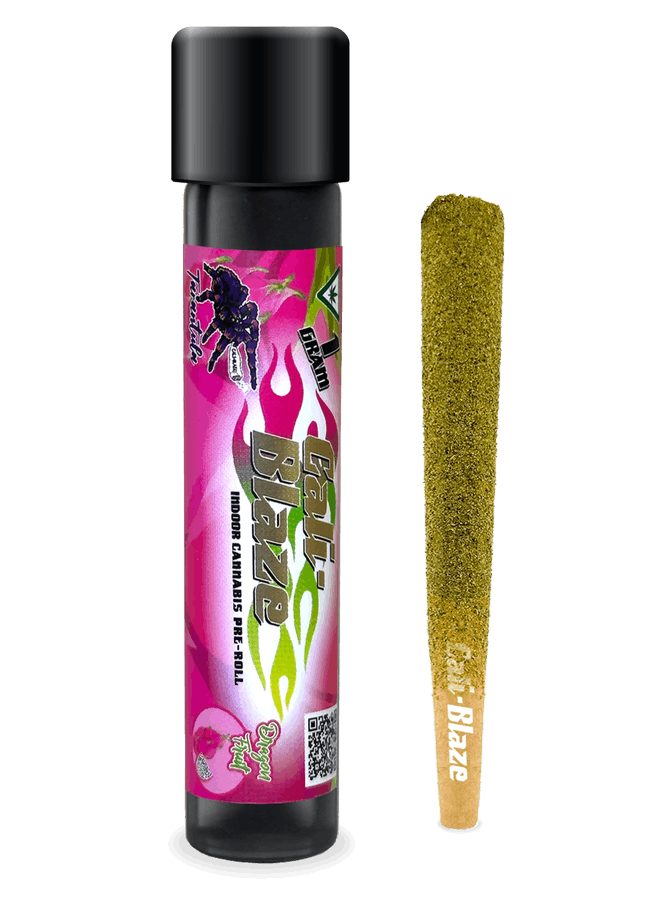 Photograph of product: Cali-Blaze Dragon Fruit Infused Tarantula Preroll Rec