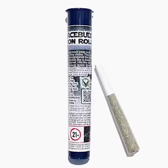 Photograph of product: Spacebuds Moon Rolls | Strawberry Slushie | Moonrocks Infused Pre-Roll 1.5g