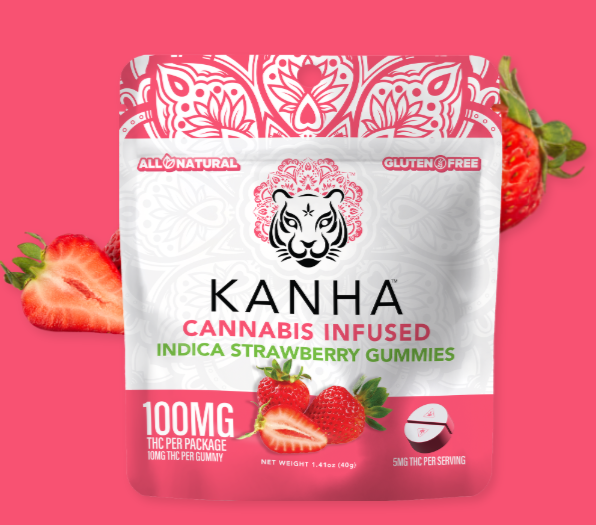 Photograph of product: Strawberry Gummies | 100mg - Kanha