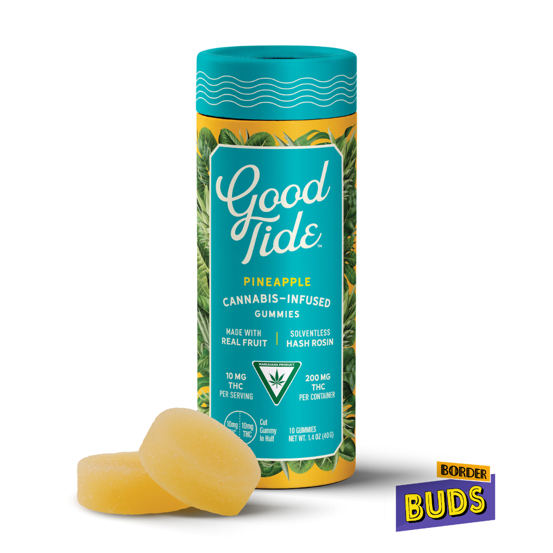 Photograph of product: Pineapple | Good Tide | 200mg | Gummies