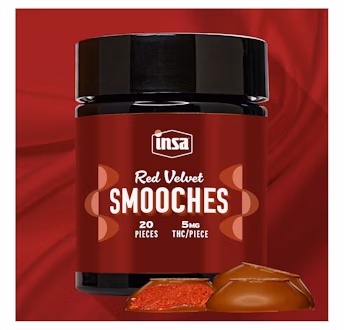 Photograph of product: INSA Salted Caramel Smooches 5mg 20pc