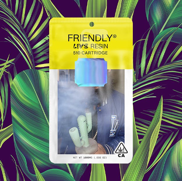 Photograph of product: Friendly - Yuzu Sherbet - Live Resin Cart - 1g - 