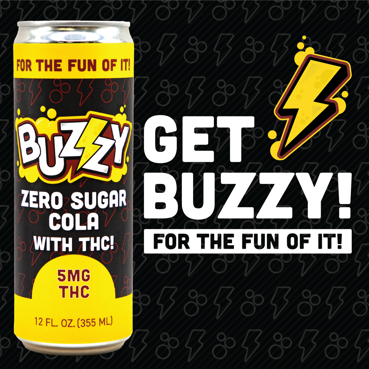 Photograph of Product: Zero Sugar Cola Soda | 5mg - Buzzy