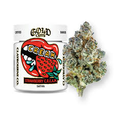 Photograph of product: STRAWBERRY C.R.E.A.M. 3.5G GOLD CUTS FLOWER