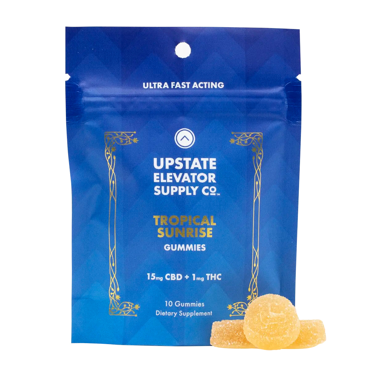 Photograph of product: Tropical Sunrise TH-oui+CBD Gummy, 15mg