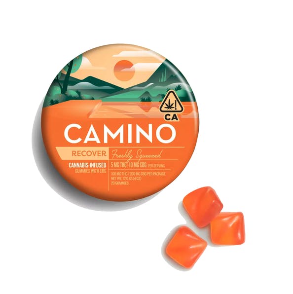Photograph of product: Camino Gummy Freshly Squeezed CBG 1:2 - 