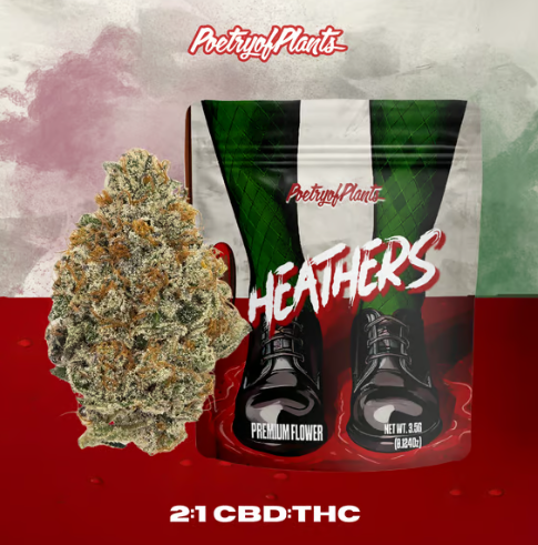 Photograph of product: Heathers Flower 14g (2:1 CBD:TH-oui)