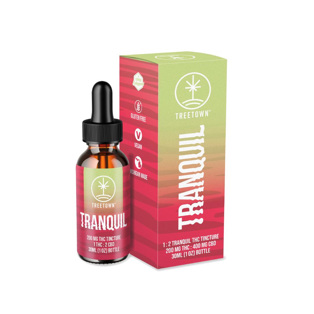 Photograph of product: Treetown | Tranquil Tincture | 200mg TH-oui 400mg CBD