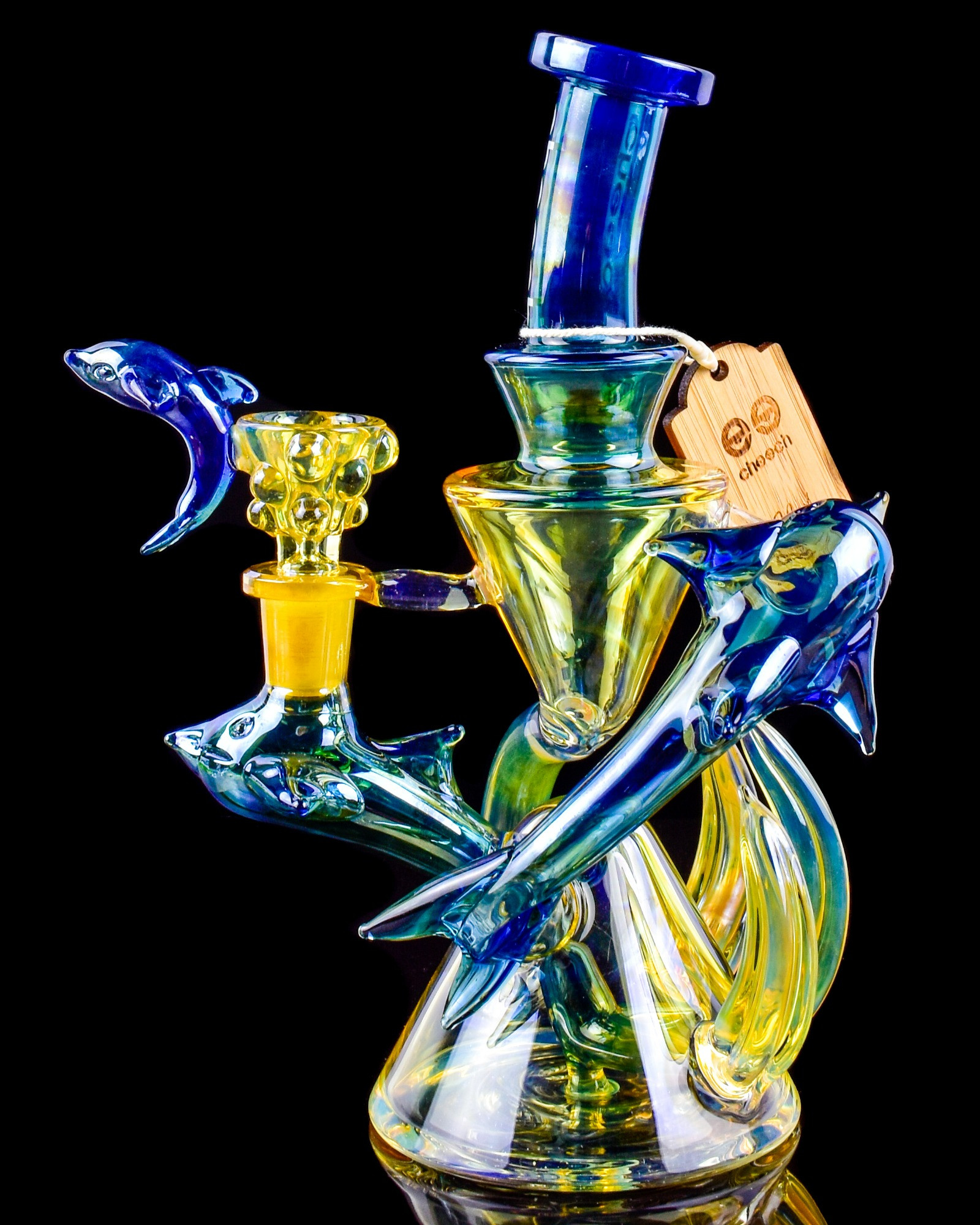 Photograph of product: Cheech | Dolphin Dive Bong | Blue