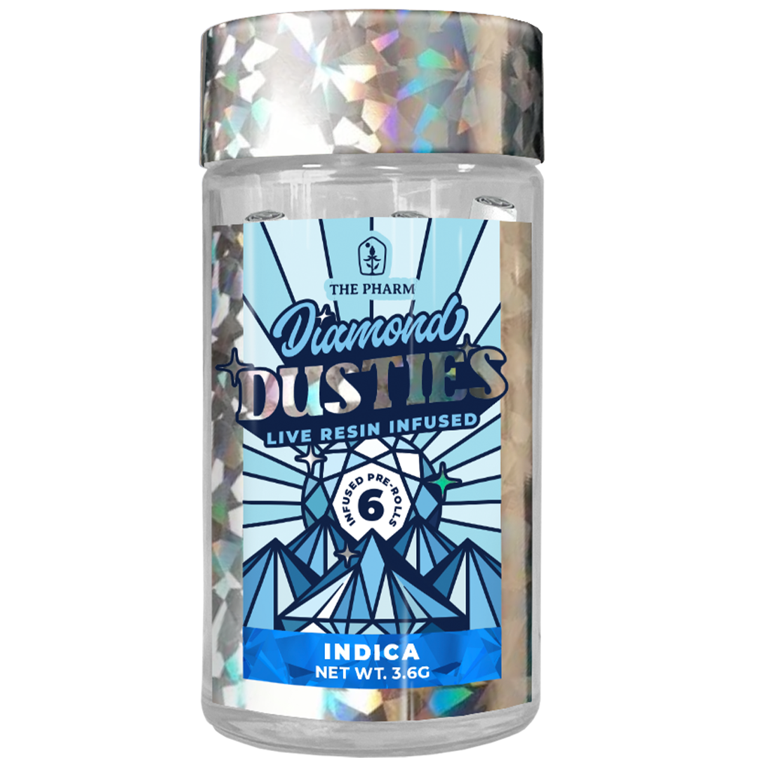 Photograph of product: Diamond Dusties LR Infused Pre-Roll 1.3g - Ruby Oui'd