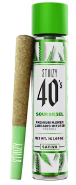 Photograph of product: SOUR DIESEL (S) 1G 40'S INFUSED PREROLL