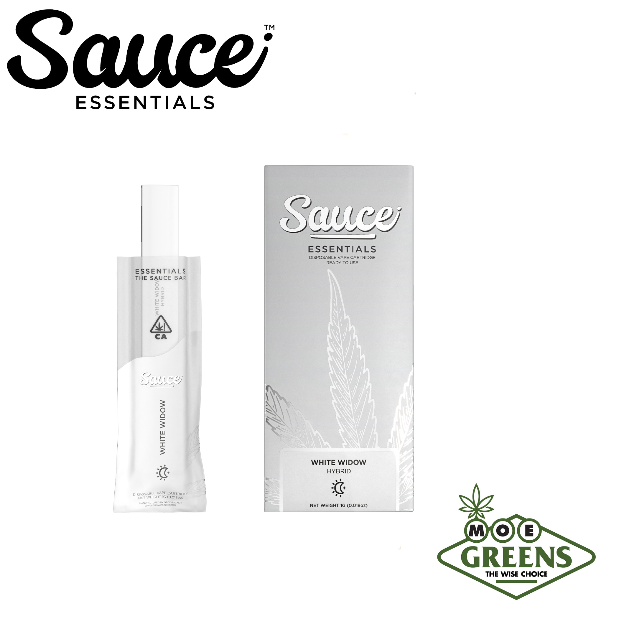 Photograph of product: WHITE WIDOW ESSENTIALS ALL-IN-ONE  [LIVE RESIN] *1.25G*