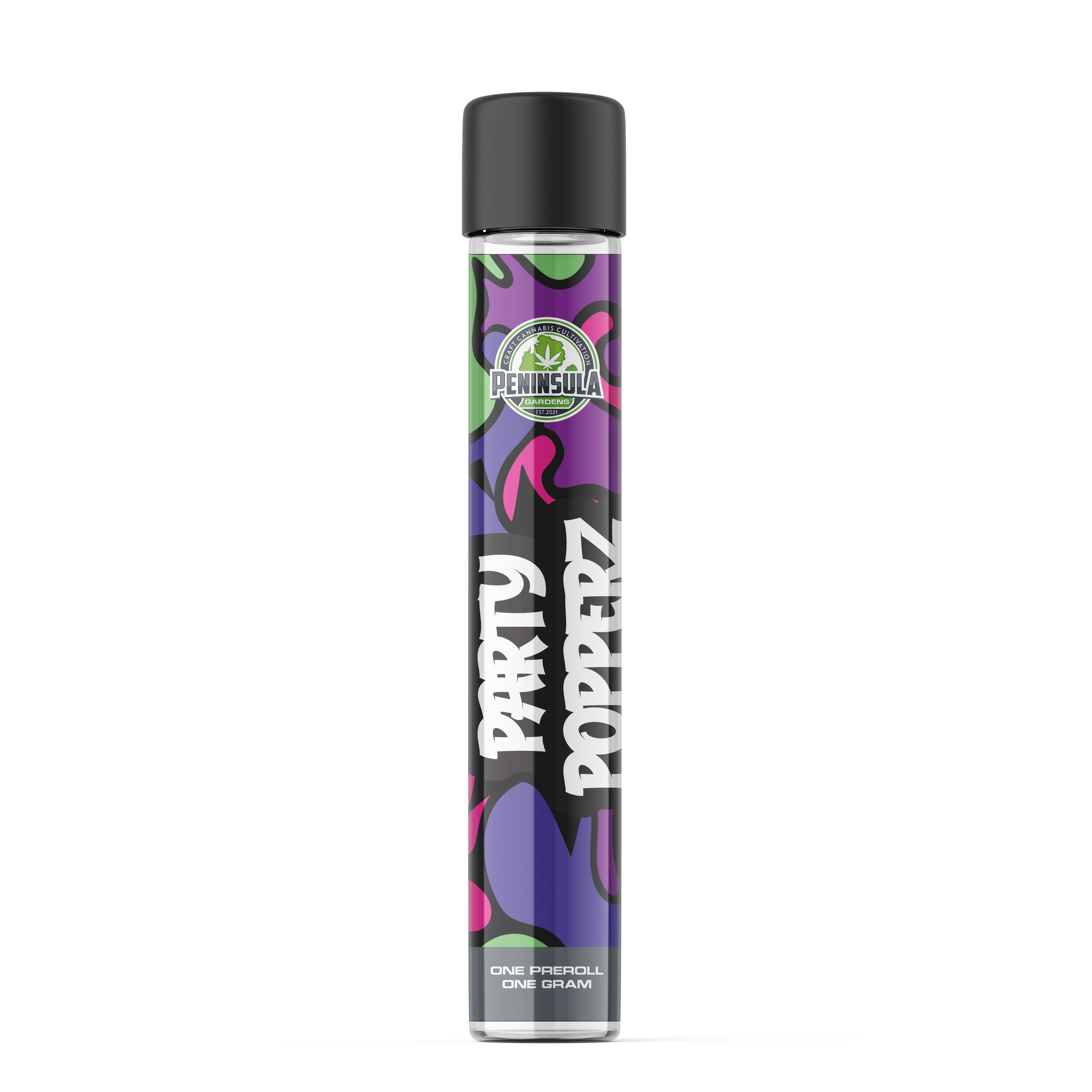 Photograph of product: Peninsula Gardens - Party Popperz Pre-Roll 1g