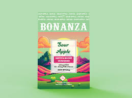 Photograph of product: Bonanza / Edibles / Sour Apple 100MG