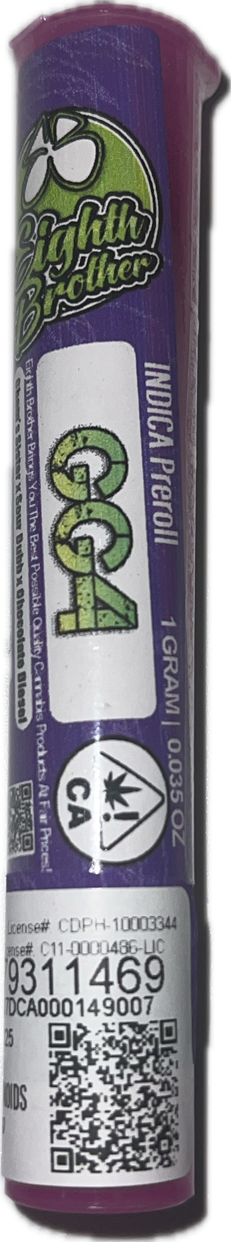 Photograph of product: Eighth Bros-Original Glue Preroll 1g