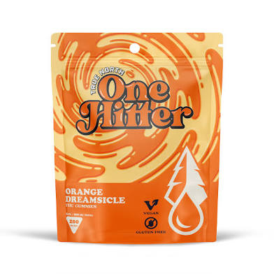 Photograph of product: True North Confections - 200mg One Hitter Gummy - Orange Dreamsicle