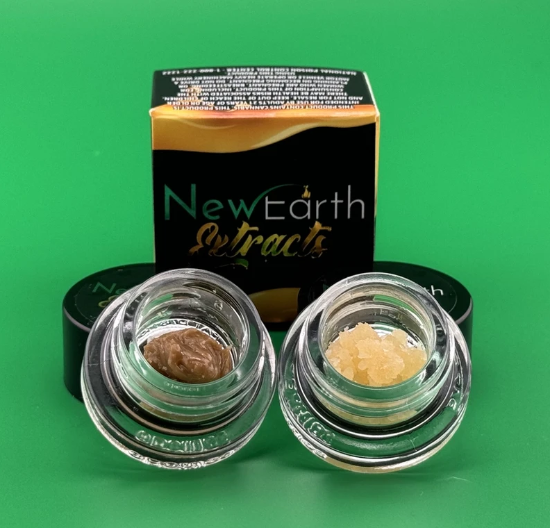 Photograph of product: New Earth Extracts | Sherb Cake | Cured Resin Sugar | 1g
