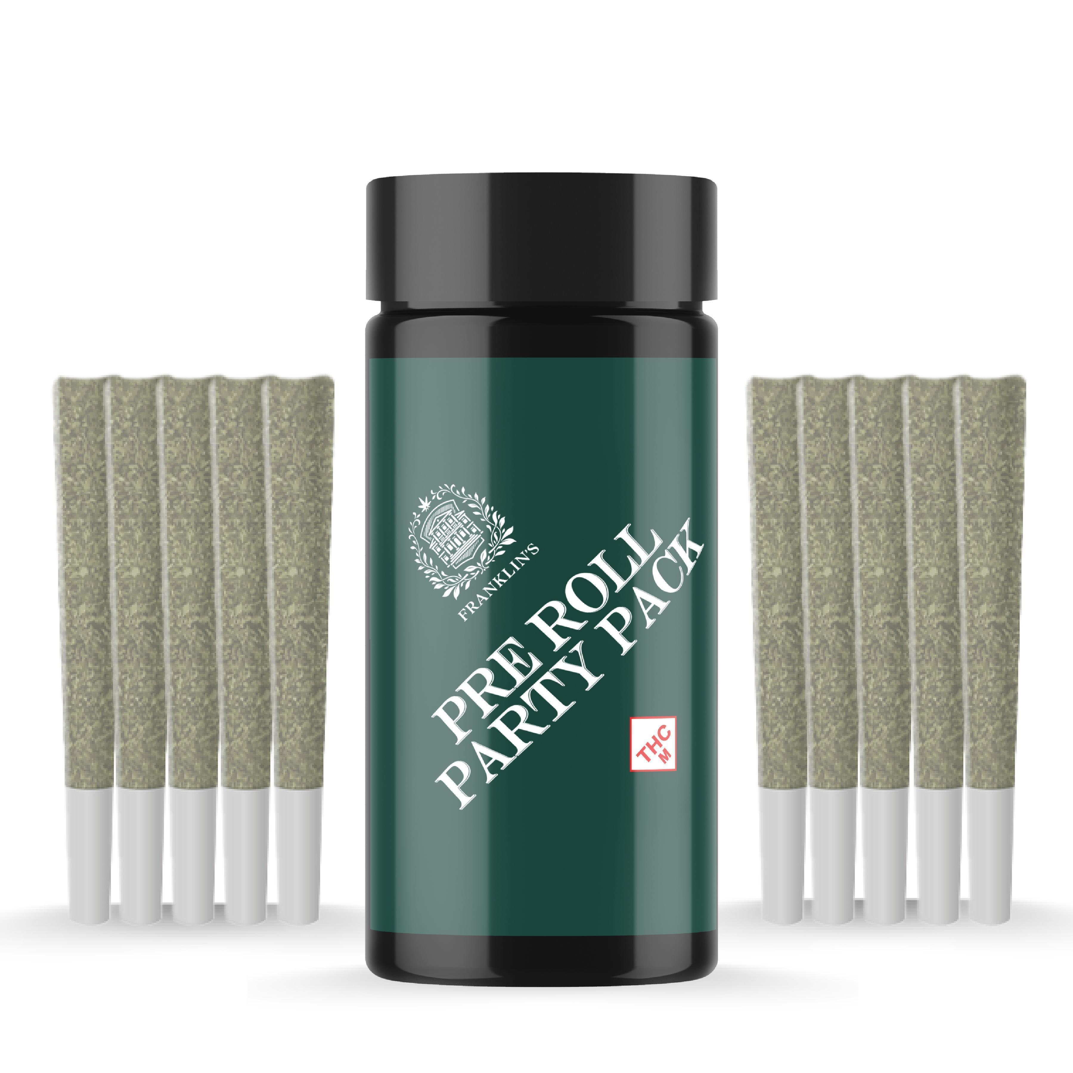 Photograph of product: FRANKLIN'S 0.5G APPLESCOTTI PARTY PRE-ROLL PACK 10PK