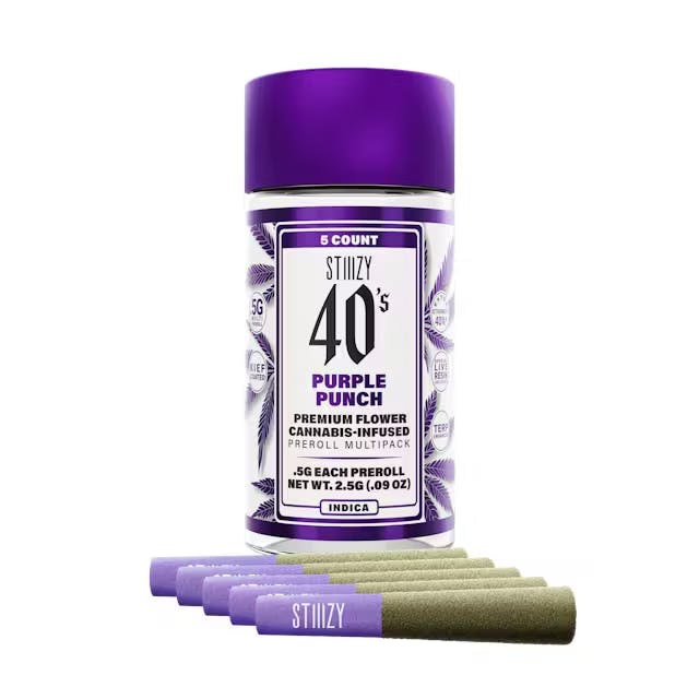 Photograph of product: Purple Punch Infused Mini Joints- 5 pack