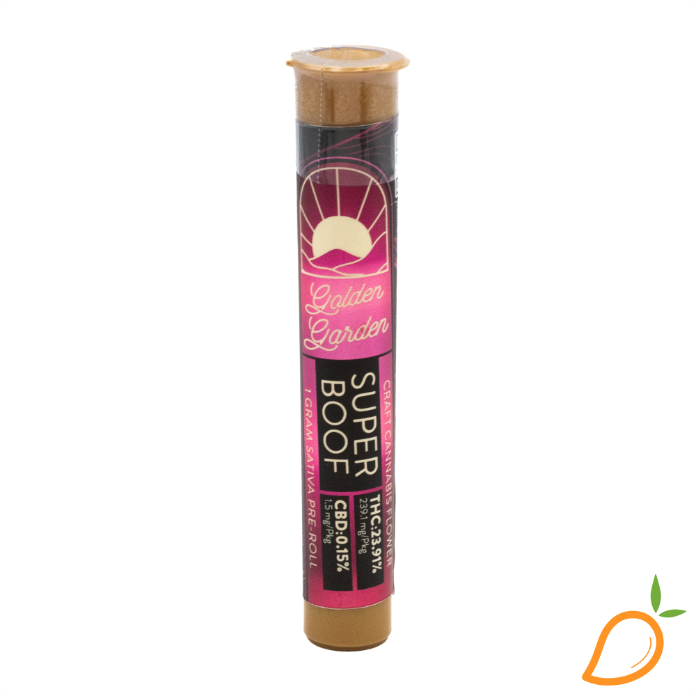 Photograph of product: 1g Superboof Preroll Golden Garden