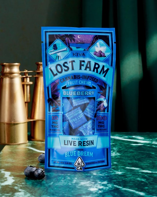 Photograph of product: BLUEBERRY BLUE DREAM CHEWS [H] - 100 MG
