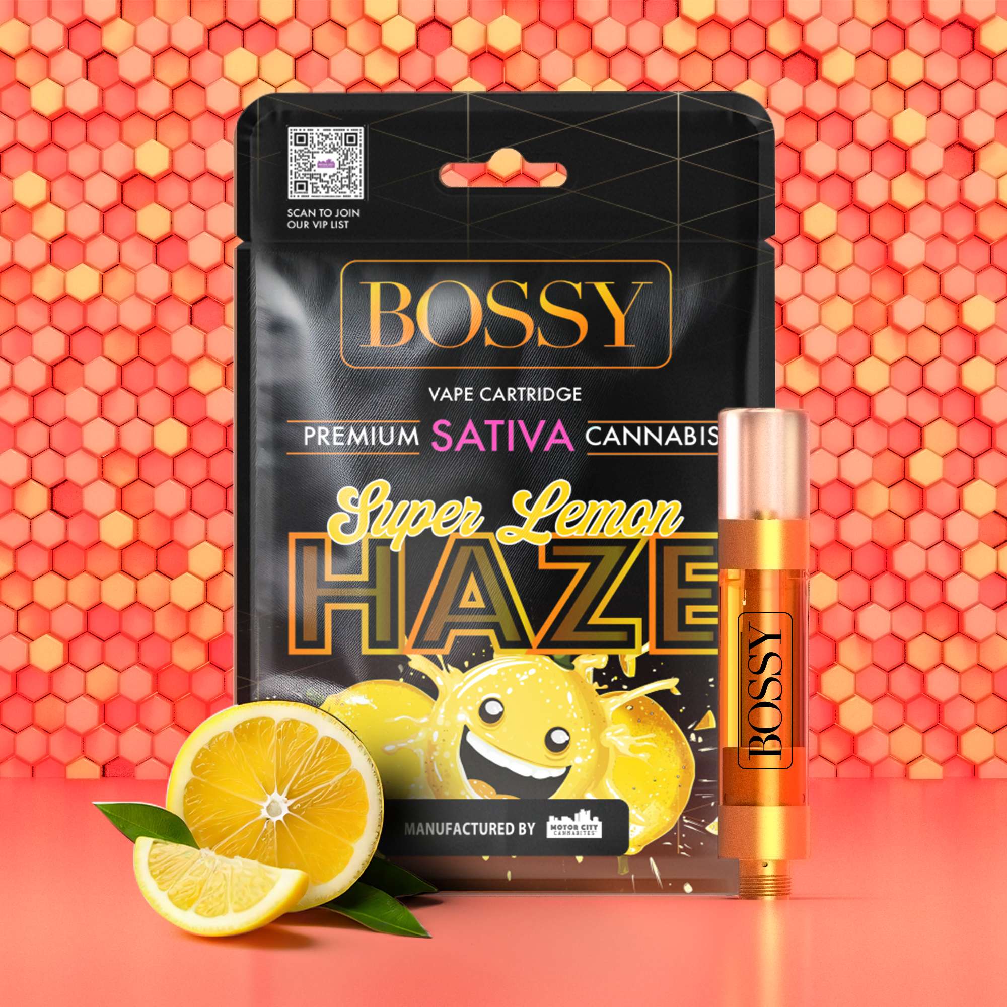 Photograph of product: Bossy - Vape - Super Lemon Haze