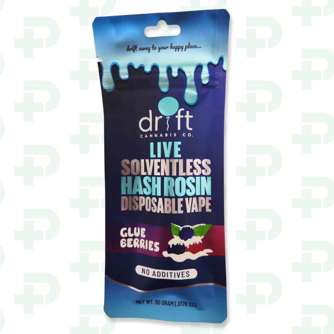 Photograph of product: Drift - Live Rosin Disposable - Glue Berries