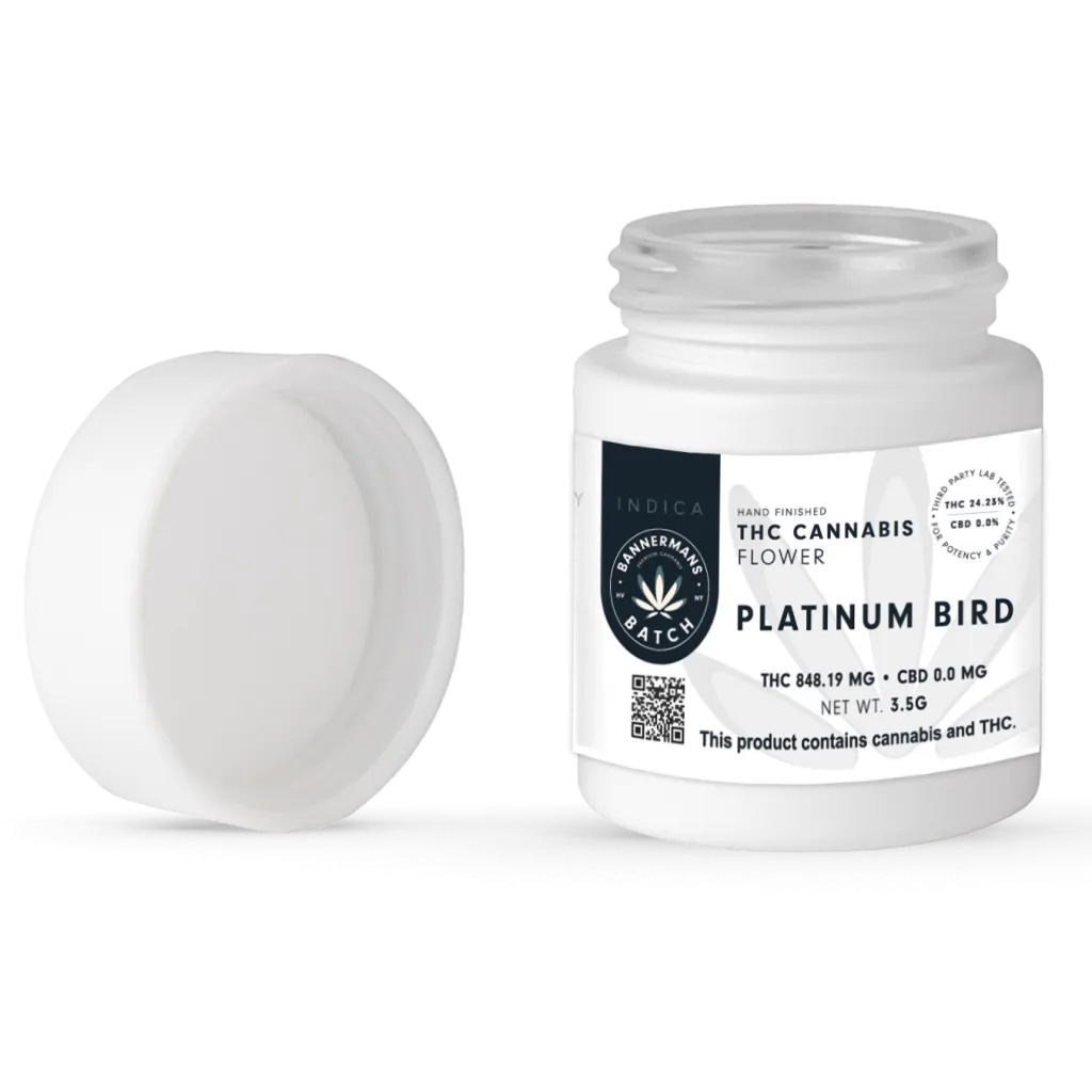 Photograph of product: Bannermans Batch | Platinum Bird | Flower | 3.5g