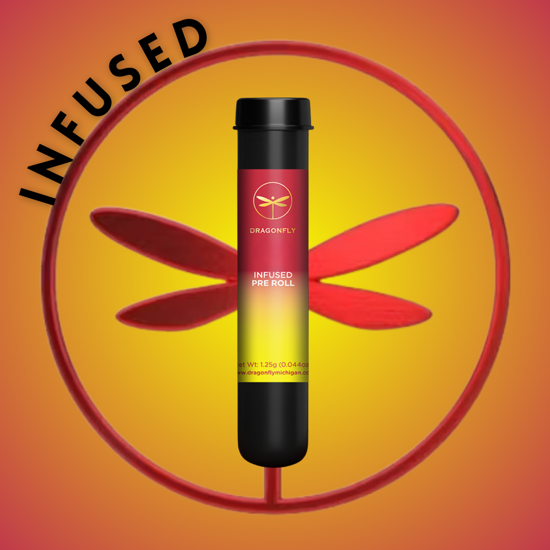 Photograph of product: Dragonfly - Grape Fizz - Infused Pre Roll - - Oui'd