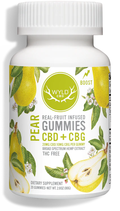 Photograph of product: Pear | 20mg CBD | 10mg CBG