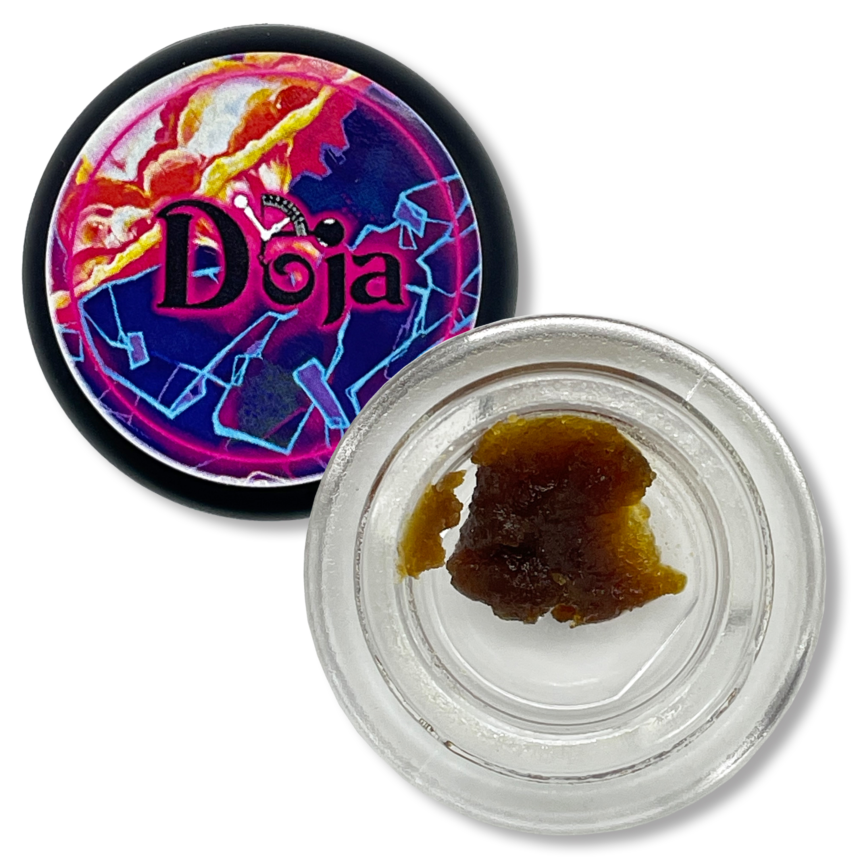 Photograph of product: Doja - LA Kush Cake Cured Sugar - 1g