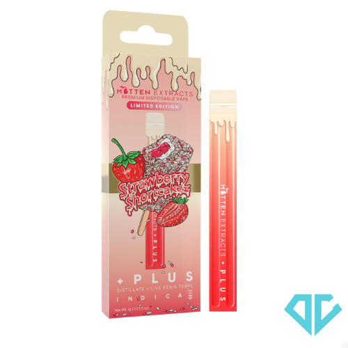 Photograph of product: Mitten Extracts Strawberry Shortcakez Disposable 1g