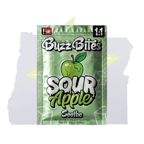 Photograph of product: Buzz Bites-Sour Apple