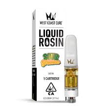 Photograph of product: Sour Peaches Live Rosin Cart