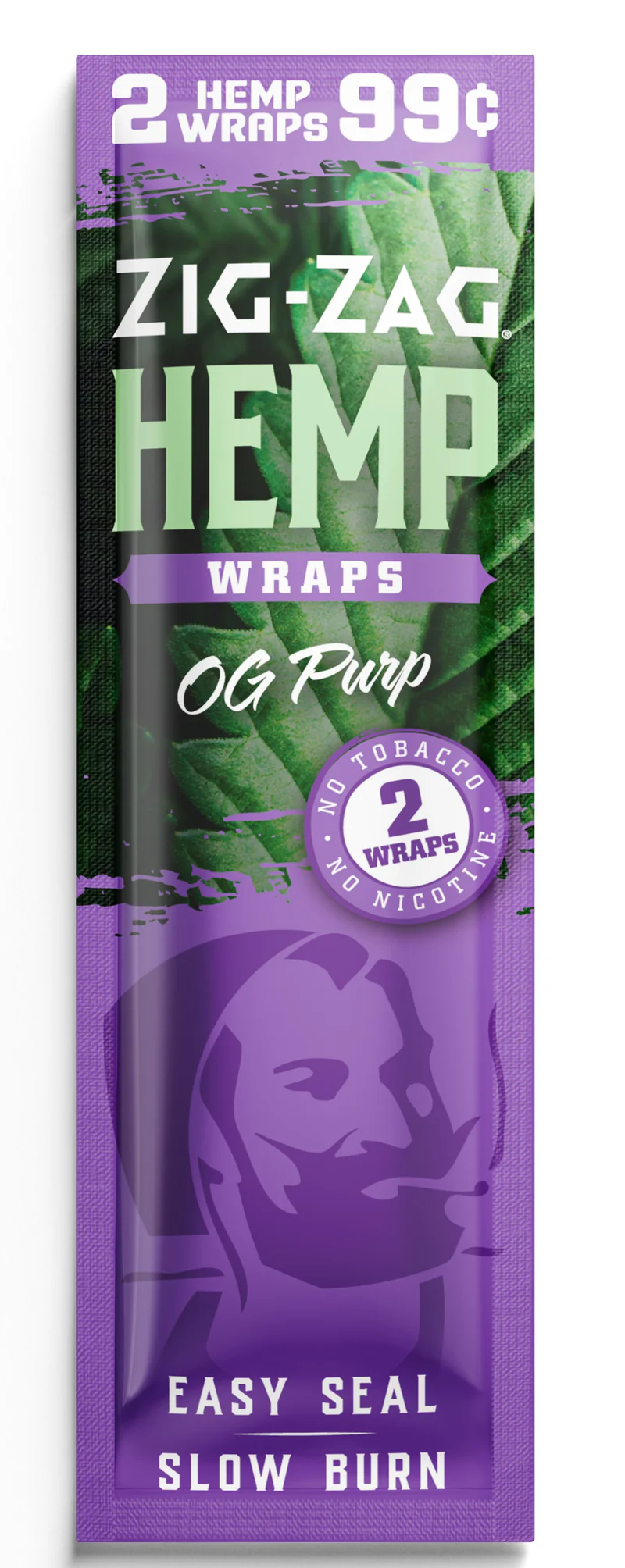 Photograph of product: Zig Zag | Hemp Wraps Og Purp | 2 Pack