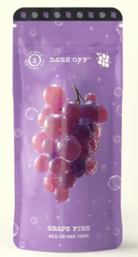 Photograph of product: Daze Off All-In-One Vape - Grape Fizz