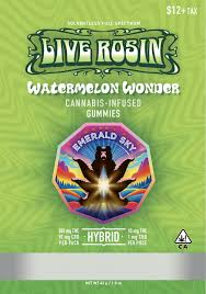 Photograph of product: Watermelon Wonder Live Rosin Gummies (100mg)